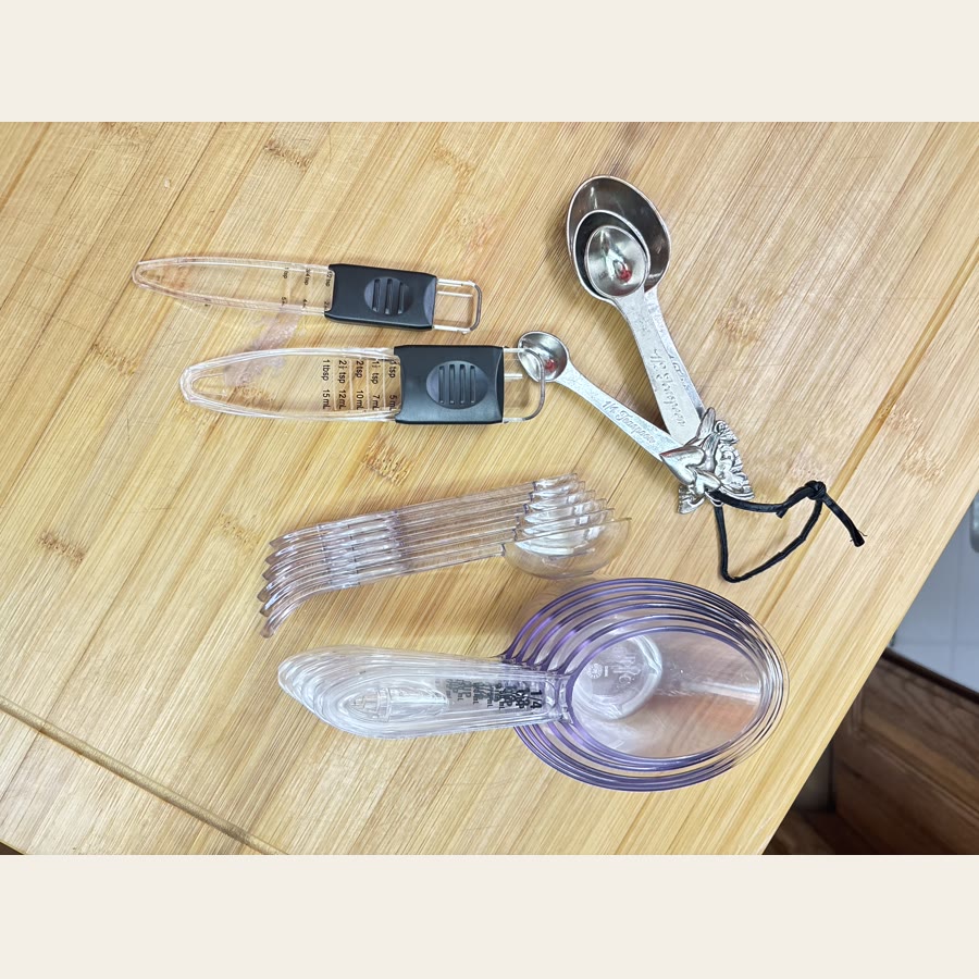 Colleen's measuring cups and spoons for dry ingredients