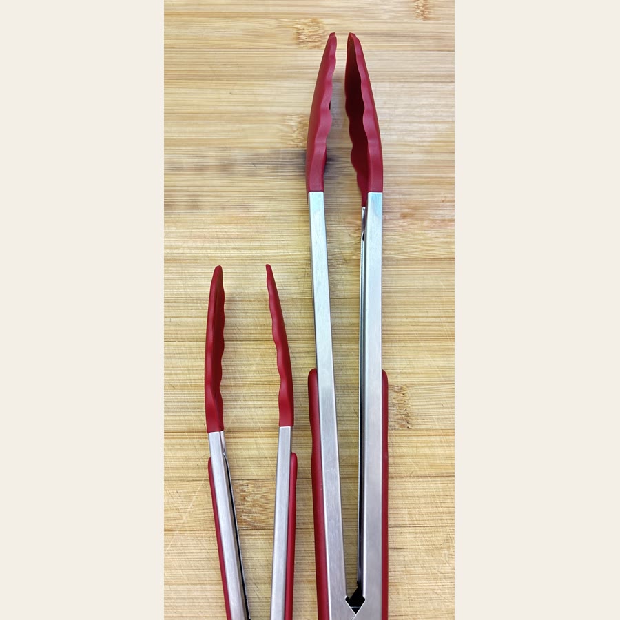 Three sizes of Colleen's kitchen tongs